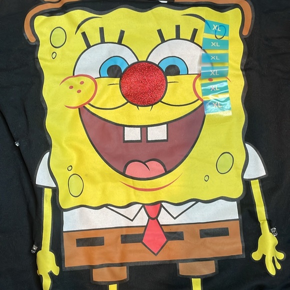 SpongeBobSquarePants Graphic Holiday light up Pullover Sweatshirt XL NWT - Picture 6 of 12